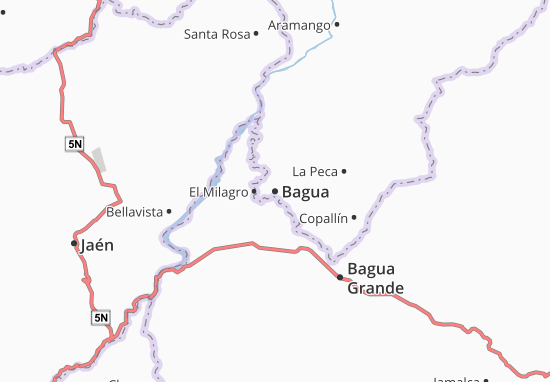 Karte Stadtplan Bagua