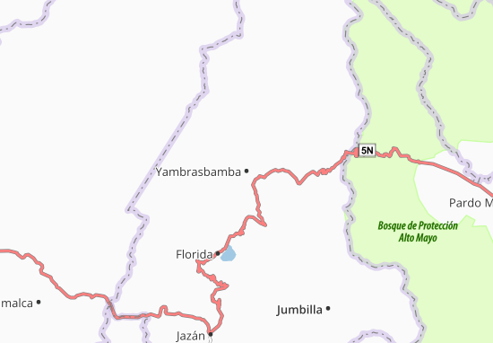 Mapa Yambrasbamba