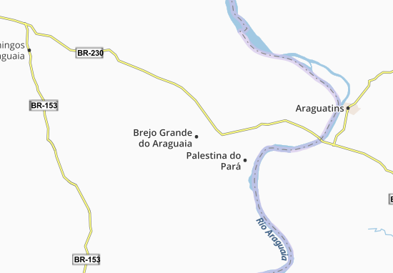 Karte Stadtplan Brejo Grande do Araguaia