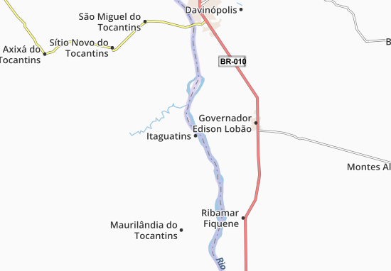 Kaart Plattegrond Itaguatins