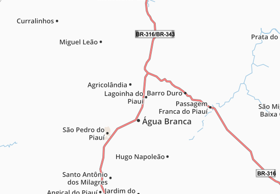 Lagoinha do Piauí Map