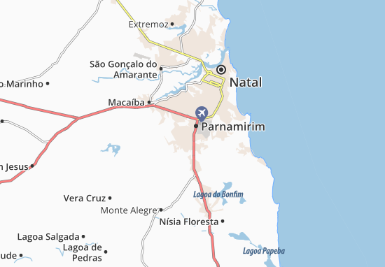Karte Stadtplan Parnamirim