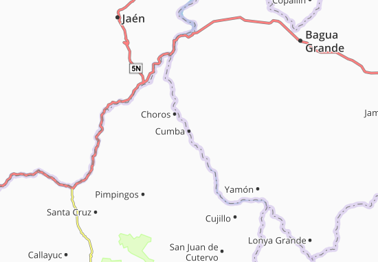 Karte Stadtplan Cumba