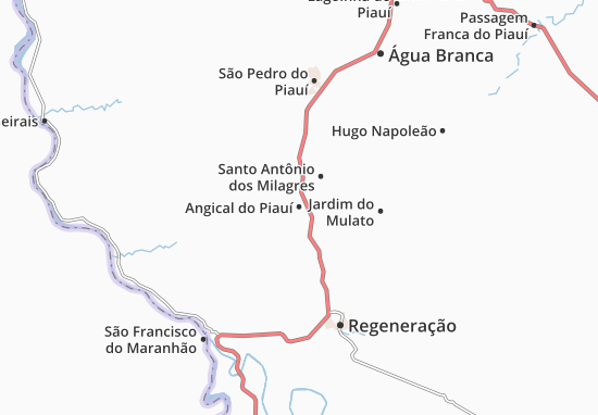 Angical do Piauí Map