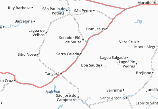 Mapa Serra Caiada