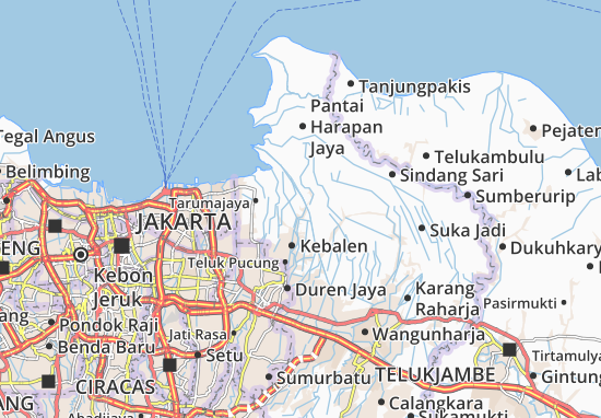Karte Stadtplan Babelan