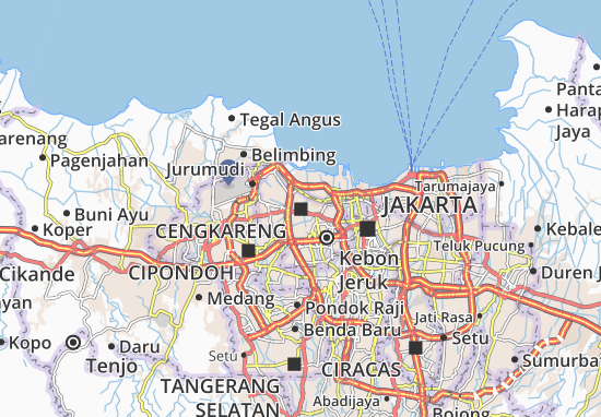 Karte Stadtplan Cengkareng