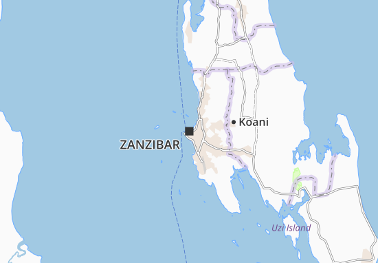 Mapa Zanzibar