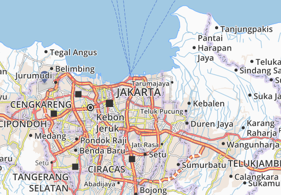 Karte Stadtplan Kelapa Gading