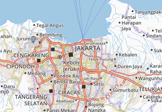 Karte Stadtplan Cempaka Putih
