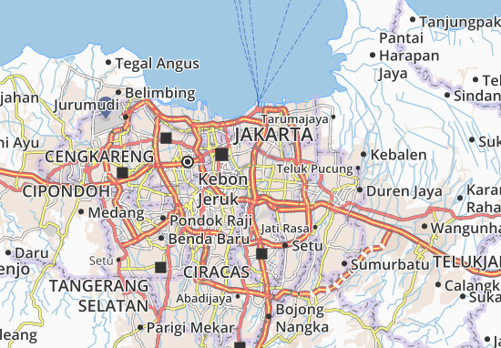 Karte Stadtplan Matraman