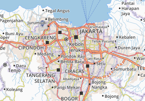 Karte Stadtplan Kebayoran Baru