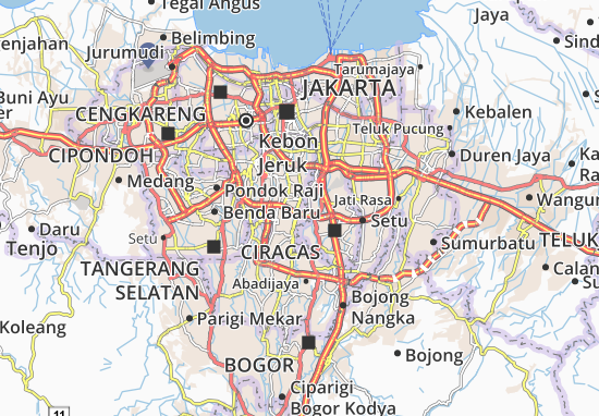 Karte Stadtplan Pasar Minggu