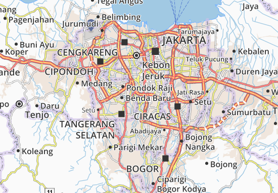 Karte Stadtplan Cilandak