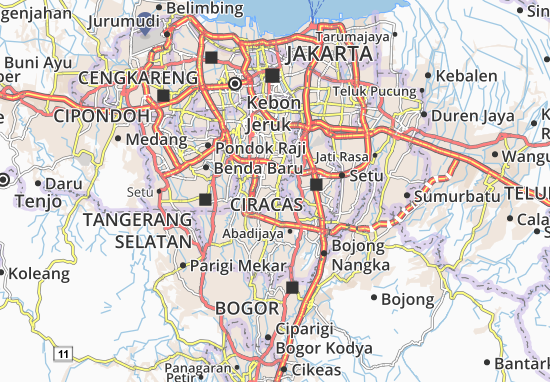Karte Stadtplan Jaga Karsa