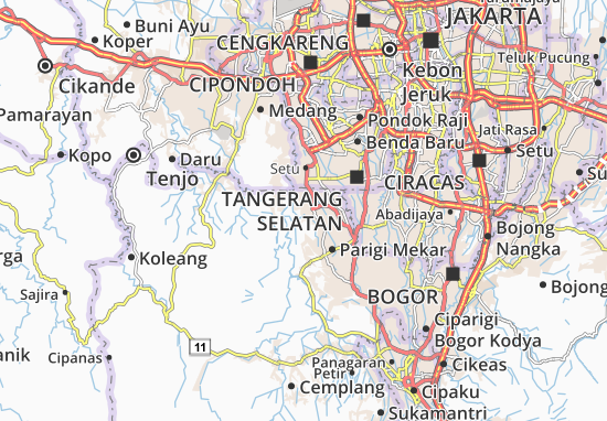 Kaart Plattegrond Jampang