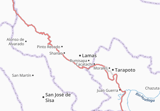 Karte Stadtplan Lamas