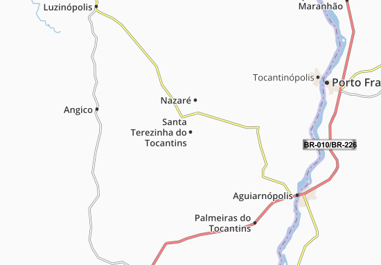 Mapa Santa Terezinha do Tocantins