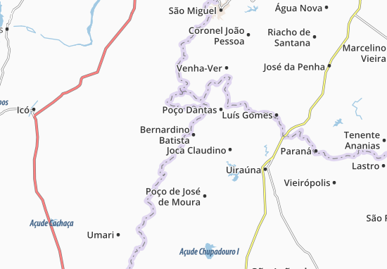 Mapa Bernardino Batista