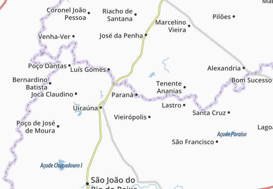 Karte Stadtplan Paraná
