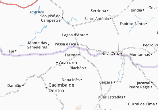 Karte Stadtplan Tacima