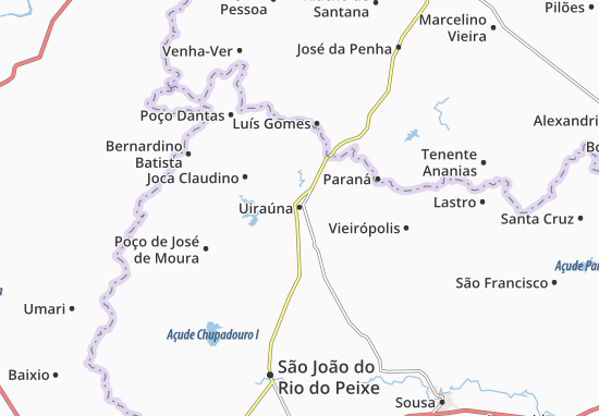 Karte Stadtplan Uiraúna