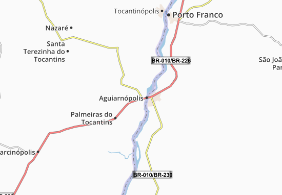 Aguiarnópolis Map