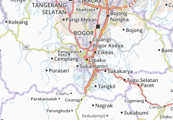 Karte Stadtplan Cipaku