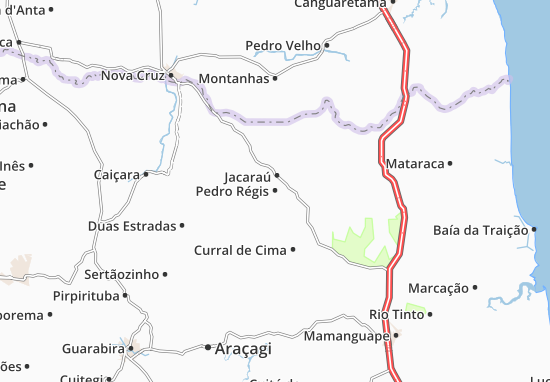 Mapa Pedro Régis