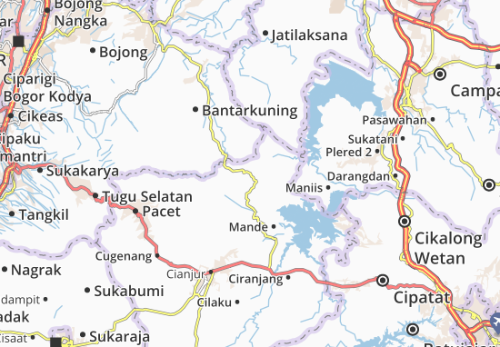 Cikalong Kulon Map