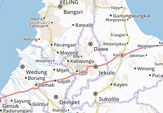 Mapa Bae