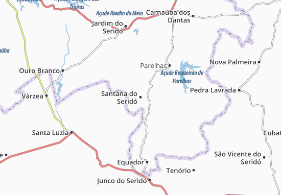 Mapa Santana do Seridó