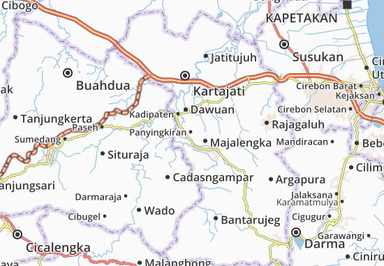 Karte Stadtplan Panyingkiran