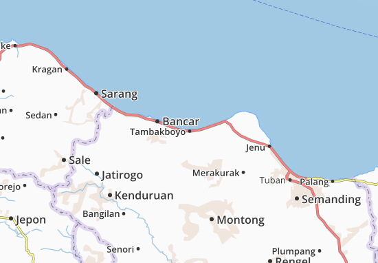 Kaart Plattegrond Tambakboyo