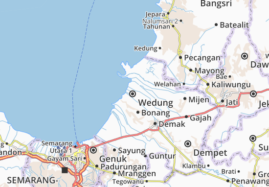 Karte Stadtplan Wedung