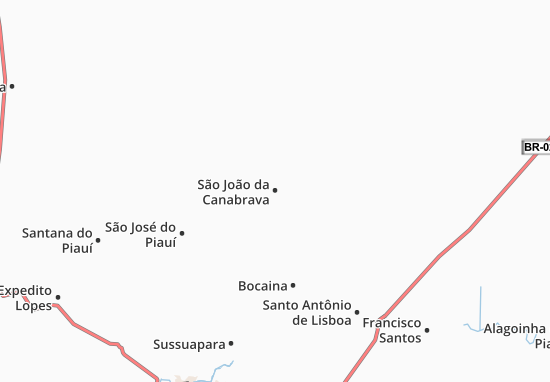 Mapa São João da Canabrava