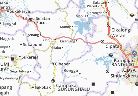 Karte Stadtplan Sukaluyu