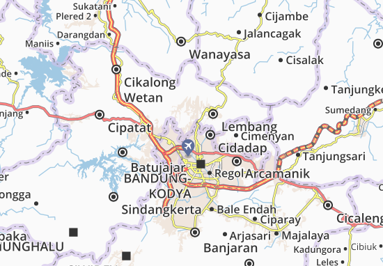 Karte Stadtplan Sukasari