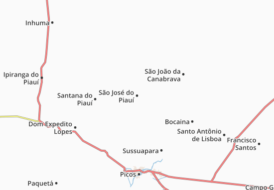 São José do Piauí Map