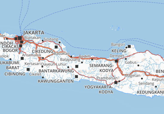 Mapa Kota Tegal