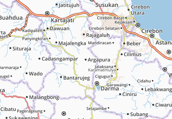 Karte Stadtplan Argapura