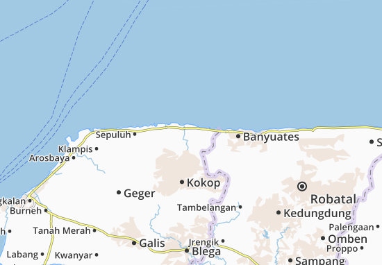 Karte Stadtplan Tanjungbumi