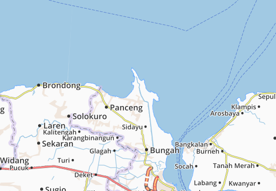 Karte Stadtplan Ujung Pangkah
