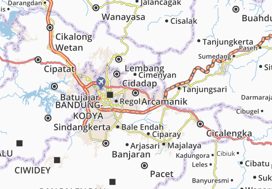 Karte Stadtplan Arcamanik