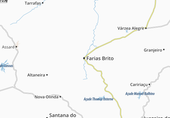 Kaart Plattegrond Farias Brito