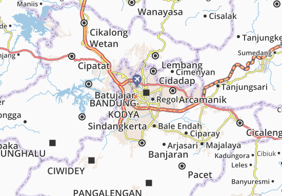 Mapa Bojongloa Kaler