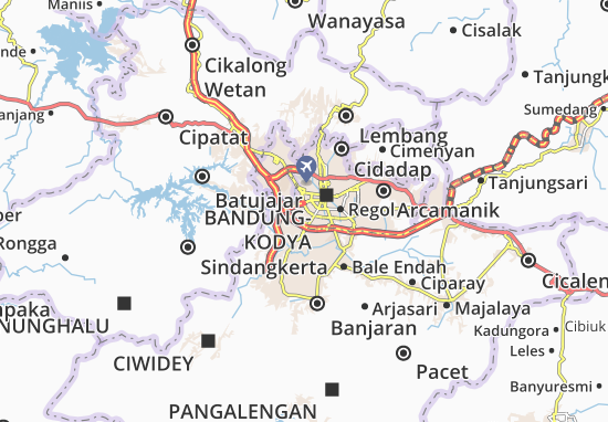 Karte Stadtplan Babakan Ciparay
