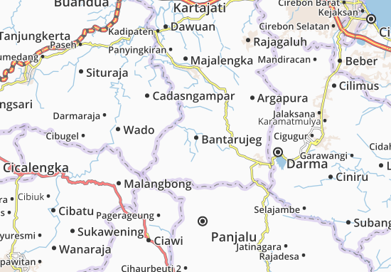 Karte Stadtplan Bantarujeg