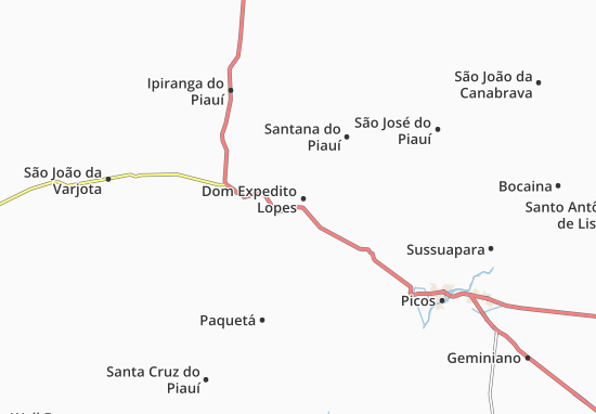 Dom Expedito Lopes Map