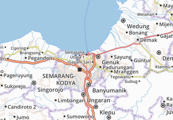 Carte-Plan Semarang Tengah